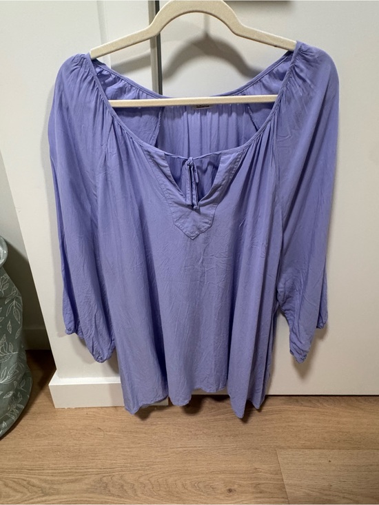 Penningtons Tops - Women's Lavender Peasant Blouse 3X